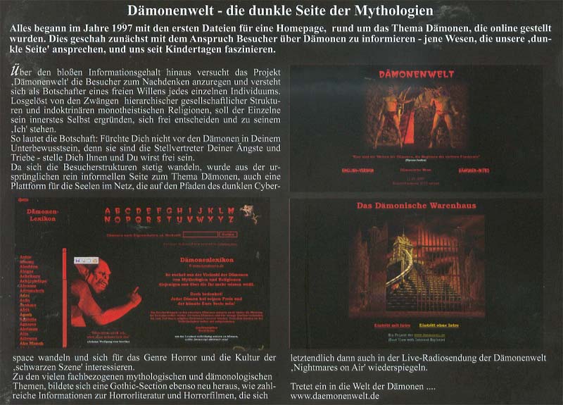 Artikel im Dark Spy Magazine